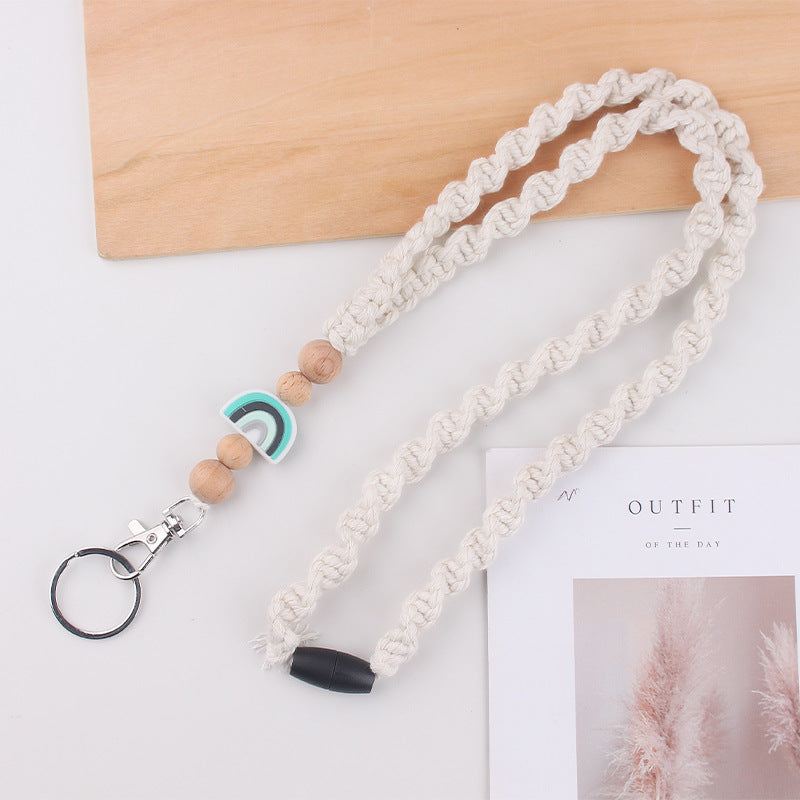 Wholesale New handmade woven necklace keychain